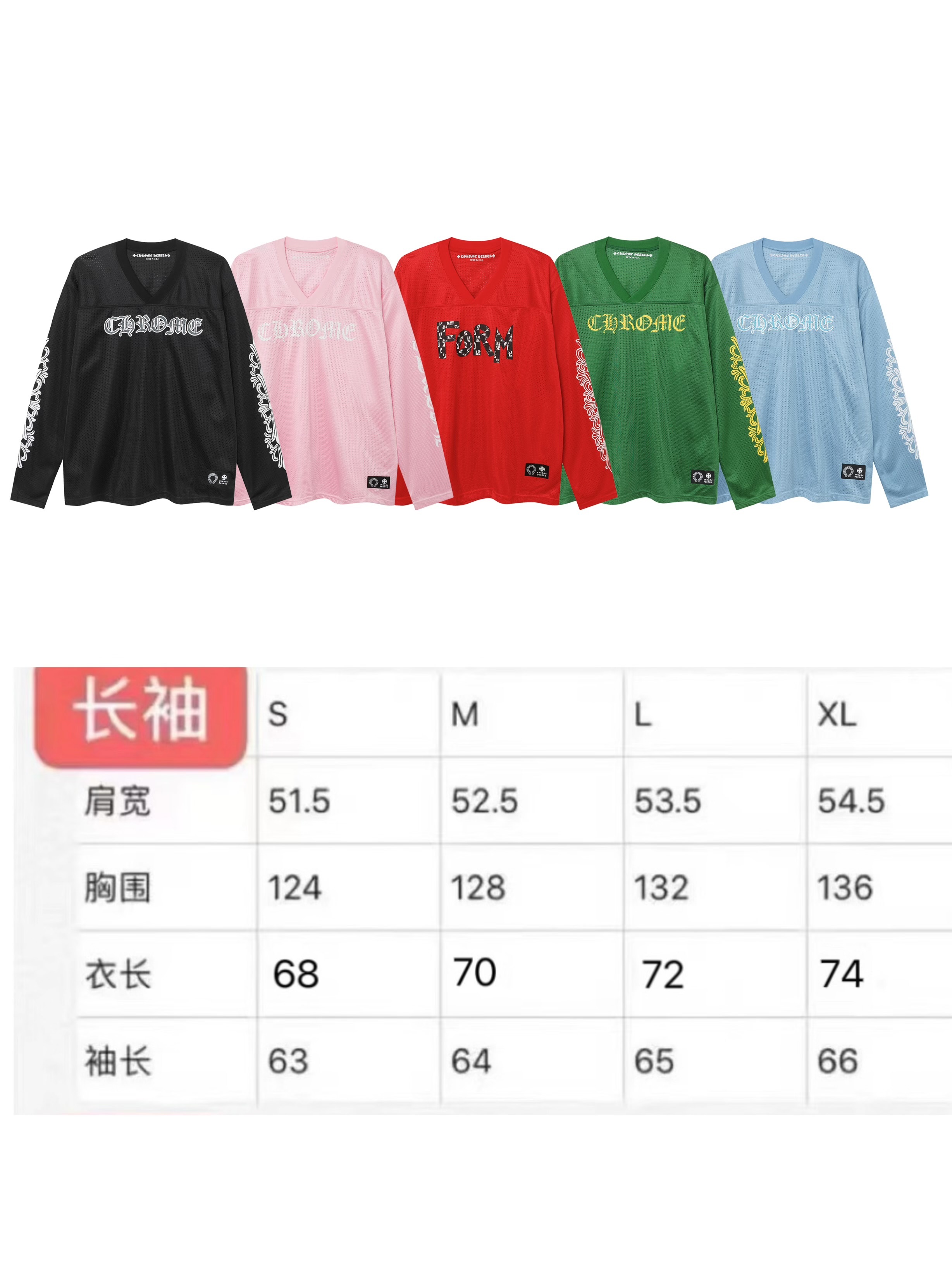 S,M,L,Chrome Hearts Longsleeve-610